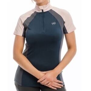 Horseware Ireland Aveen Technical Rosewater Stamina Short Sleeve 1/4 Zip Top